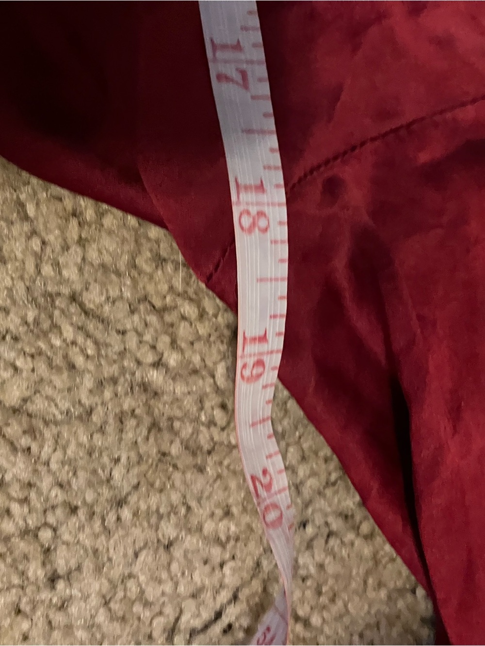 Frederick's of Hollywood Red V-Neck Long Sleeve Tunic - Picture 4 of 6